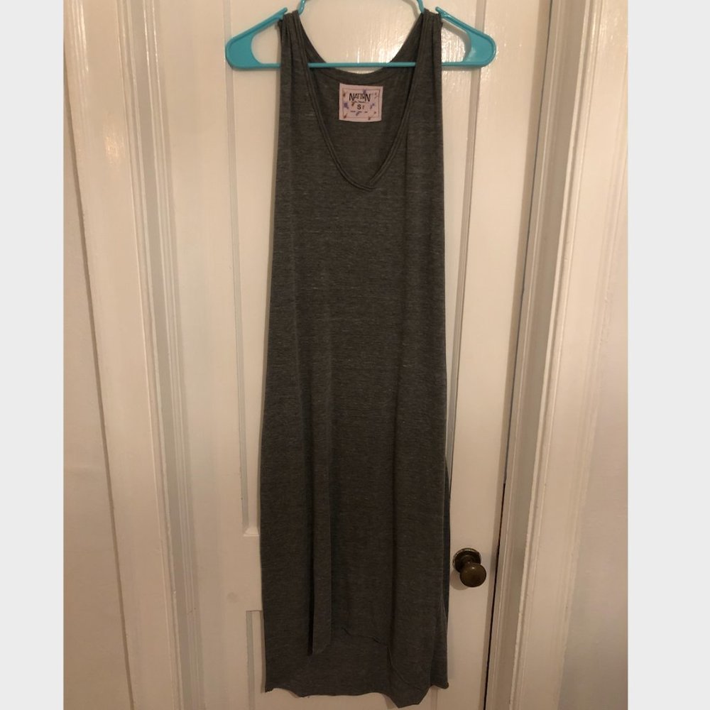 Nation LTD Grey Maxi Tank Dress - Small